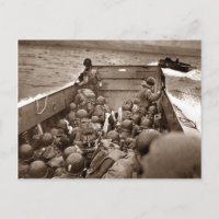 LCI et soldats Omaha Beachhead