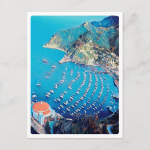 Carte Postale ldp PÈRE NOËL CATALINA Island - Californie - port