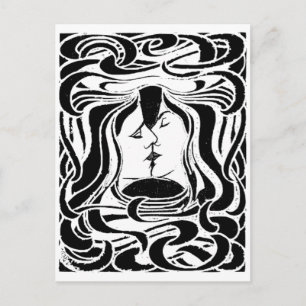 Carte Postale Le baiser