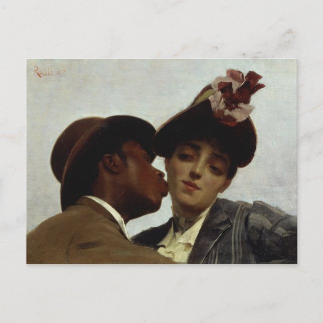 Carte Postale Le baiser, 1887 (Devant)