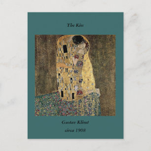 Carte Postale Le baiser de Gustav Klimt (vers 1908)