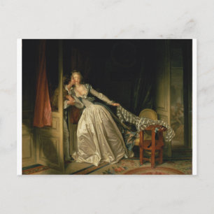 Carte Postale Le baiser volé par Jean-Honore Fragonard