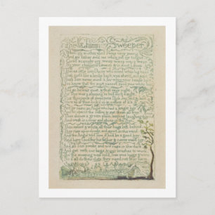 Carte Postale Le balayeur de Chimney, plaque 9 recto de 'Chants