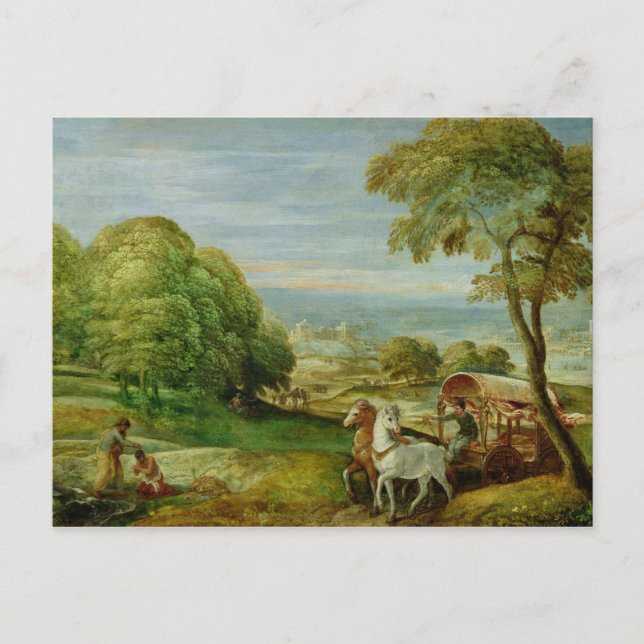 Carte Postale Le baptême de l'Eunuch éthiopien (Devant)