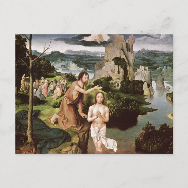 Carte Postale Le baptême du Christ, c.1515 (Devant)