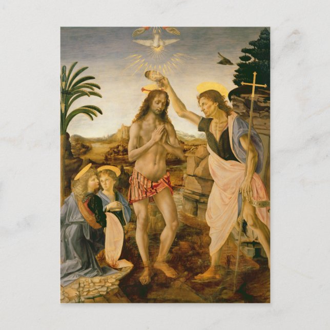Carte Postale Le baptême du Christ par Jean le Baptiste (Devant)