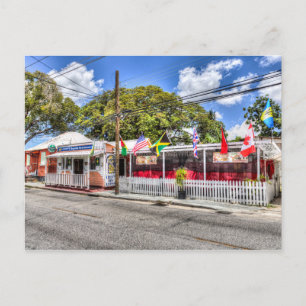 Carte Postale Le bar Barbados du café