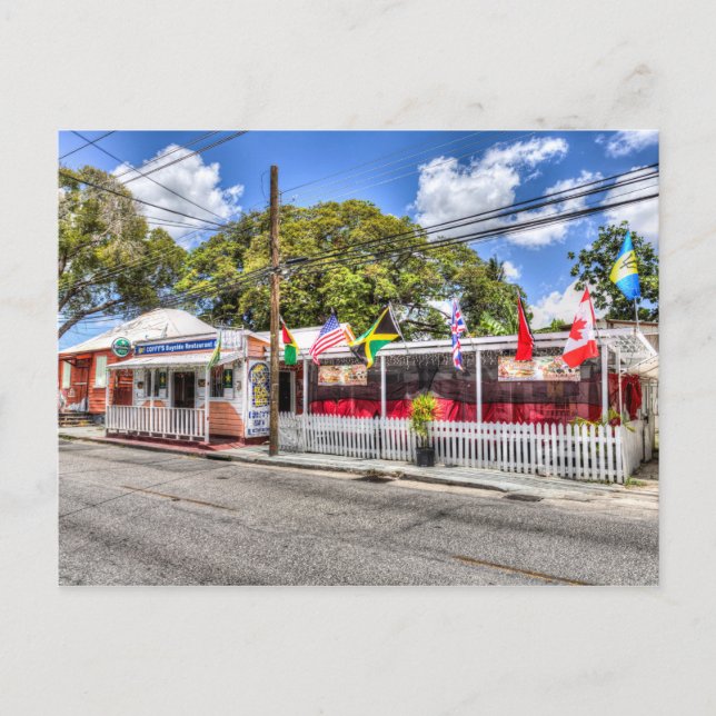 Carte Postale Le bar de la Barbade de Coffy (Devant)