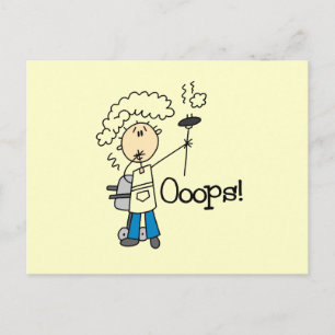 Carte Postale Le barbecue est devenu incorrect