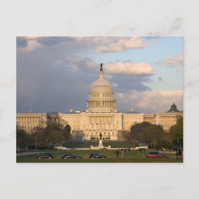Carte Postale Le bâtiment de capitol des Etats-Unis dedans (Devant)