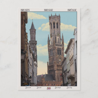 Carte Postale Le beffroi de Bruges