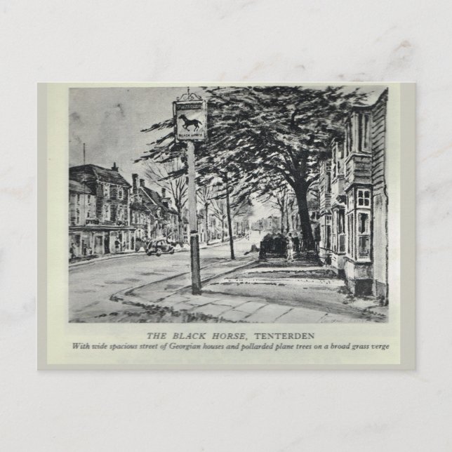 Carte Postale Le Black Horse Inn, Tenterden (Devant)