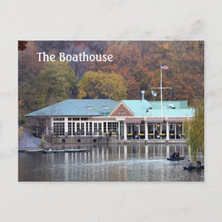 Carte Postale Le Boathouse dans le parc, photo d'automne