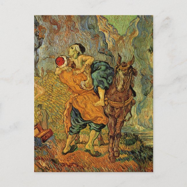 Carte Postale Le bon samaritain par Vincent van Gogh (Devant)
