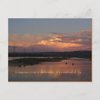 Carte Postale Le bonheur n'est pas une destination, il est…