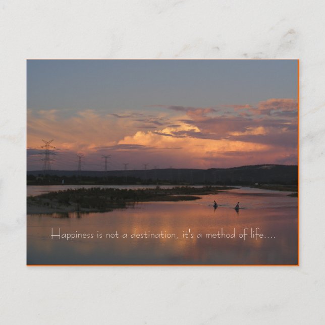 Carte Postale Le bonheur n'est pas une destination, il est… (Devant)