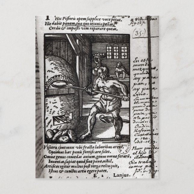 Carte Postale Le boulanger (Devant)