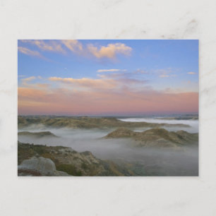 Carte Postale Le brouillard de la rivière Little Missouri reste 