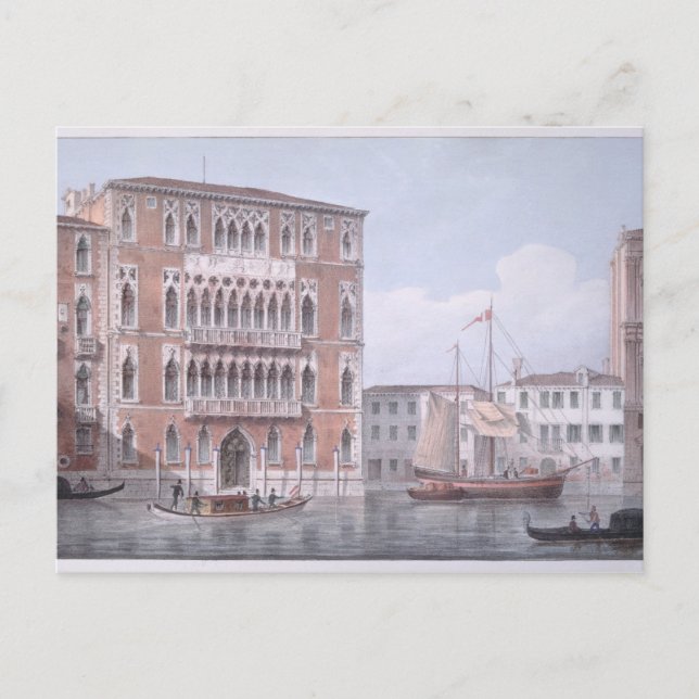 Carte Postale Le Ca' Foscari, Venise, gravé par Brizeghel (li (Devant)