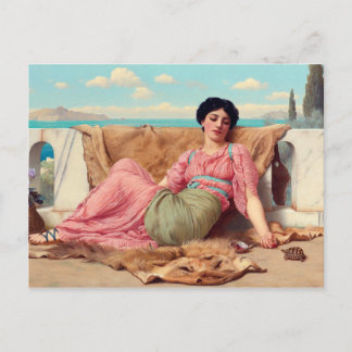 Carte Postale Le calme animal de compagnie de Godward