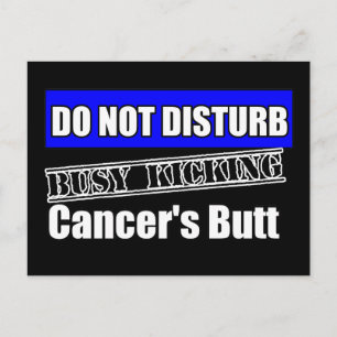 Carte Postale Le Cancer Rectal Ne Dérange Pas Le Bouton De Lance