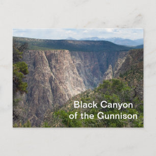 Carte Postale Le canyon noir du parc national Gunnison
