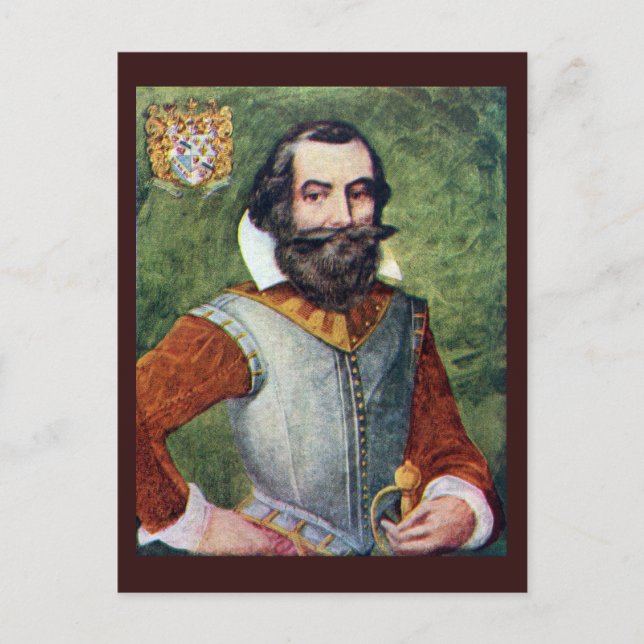 Carte Postale Le capitaine John Smith Jamestown Colony (Devant)