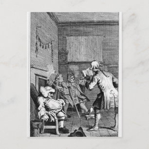 Carte Postale Le caporal Trim lit un sermon