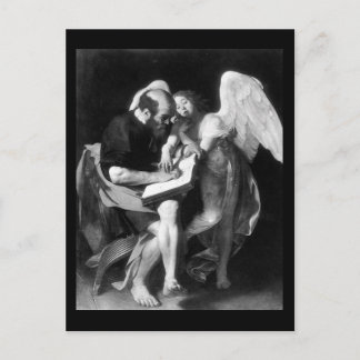 Carte Postale Le Caravaggio Saint Matthieu Et L'Ange