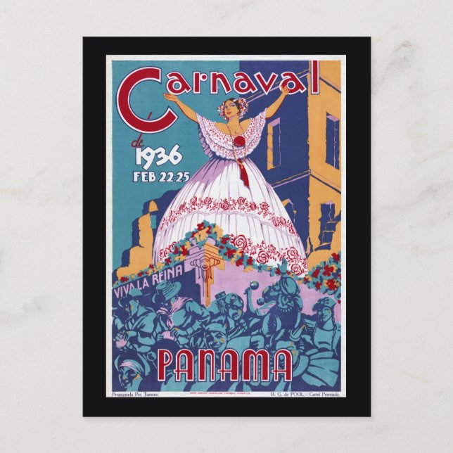 Carte Postale Le carnaval de Panama (Devant)