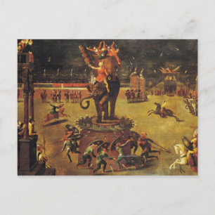 Carte Postale Le carrousel d'éléphant