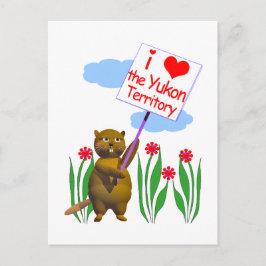 Carte Postale Le castor canadien aime le Yukon