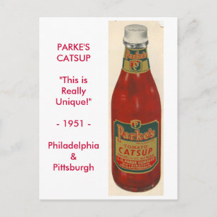 CARTE POSTALE LE CATSUP DE PARKE