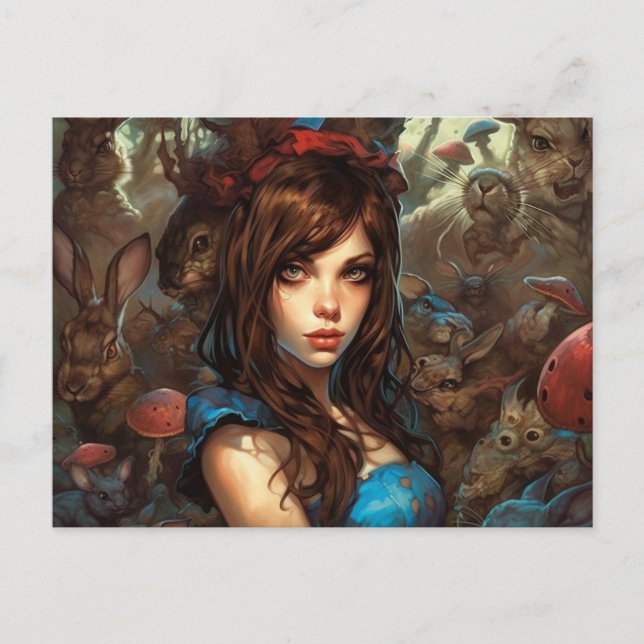 Carte Postale Le cauchemar d'Alice (Devant)