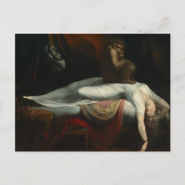 Carte Postale Le cauchemar Henry Fuseli Peinture (Devant)