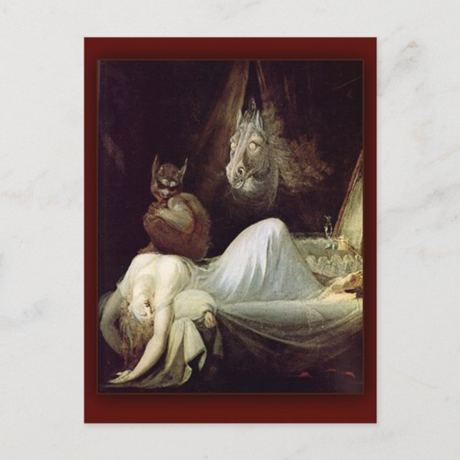 Carte Postale Le cauchemar par Henry Fuseli, 1781 (Devant)