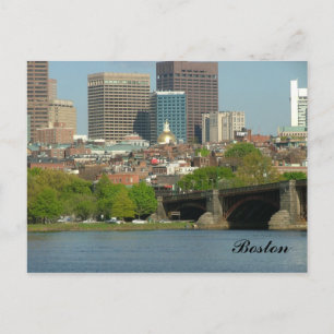 Carte Postale Le centre-ville de Boston et la rivière Charles