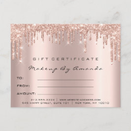 Carte Postale Le certificat-prime fouette des fronts de