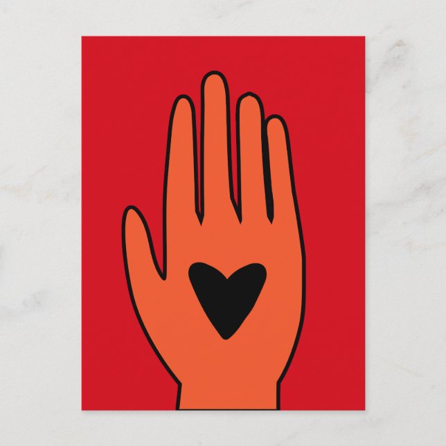 Carte Postale Le cessez-le-feu maintenant main la conception gra (Devant)