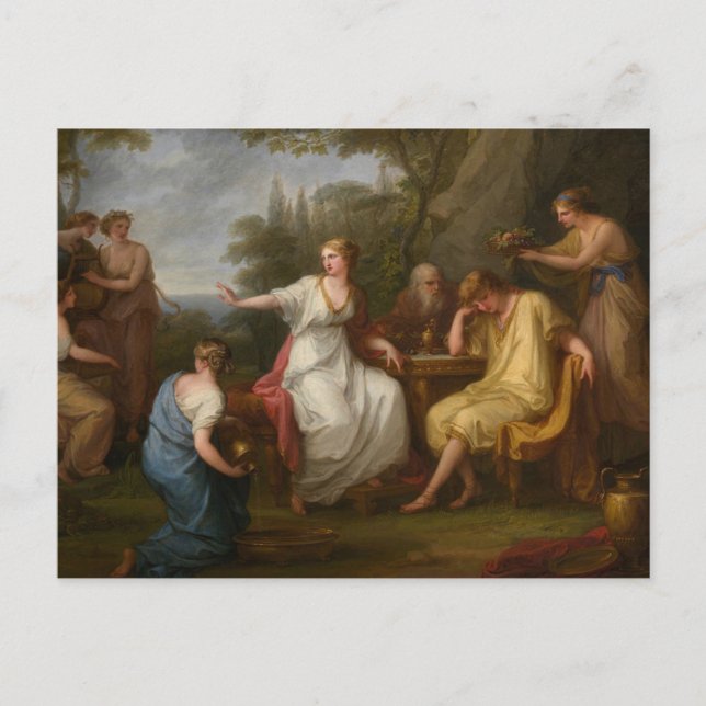 Carte Postale Le chagrin de Telemachus par Angelica Kauffman Pos (Devant)