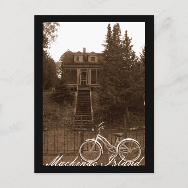 Carte Postale Le chalet de l'île Mackinac (Devant)