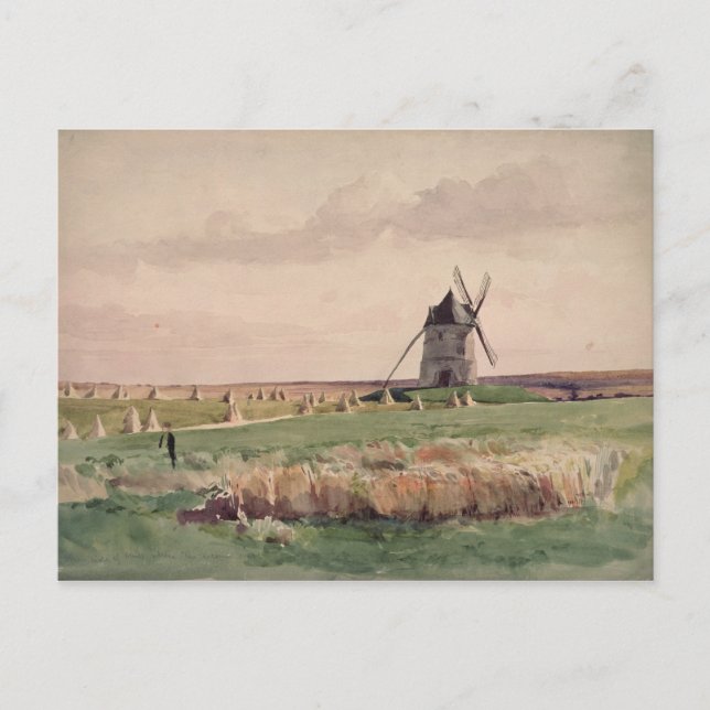 Carte Postale Le champ de bataille de Crécy, le 26 août 1346 (Devant)