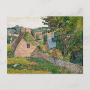 Carte Postale Le champ de Derout-Lollichon par Paul Gauguin