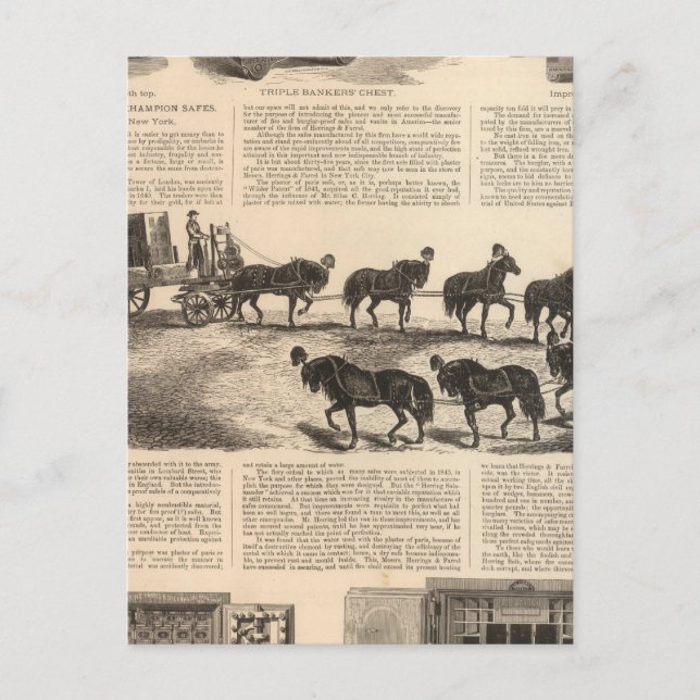 Carte Postale Le Champion des brevets de Herring sécurise (Devant)