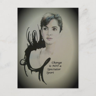 Carte Postale Le changement n'est pas un spectateur Sport Art Im