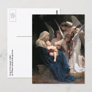 Carte Postale Le Chant des Anges (1881) de Bouguereau