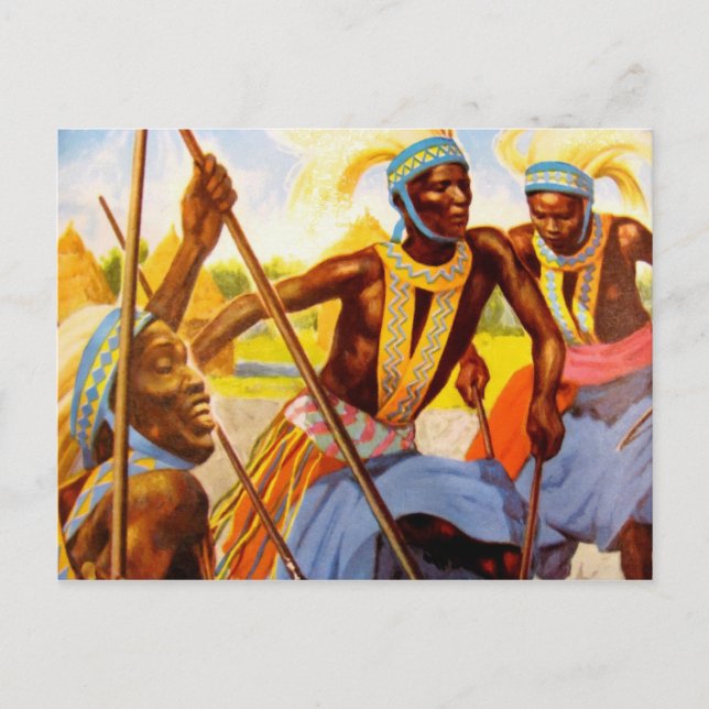 Carte Postale Le chanteur de la tribu (Devant)