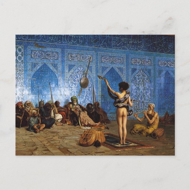 Carte postale : Le Charmer de serpent (Devant)