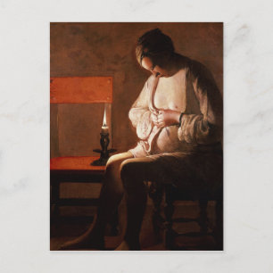 Carte Postale Le chasseur de puces