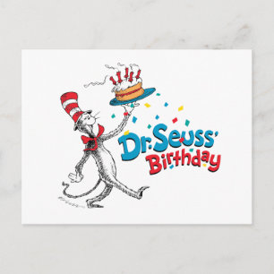 Carte Postale Le chat dans le Casquette   Anniversaire du Dr Seu